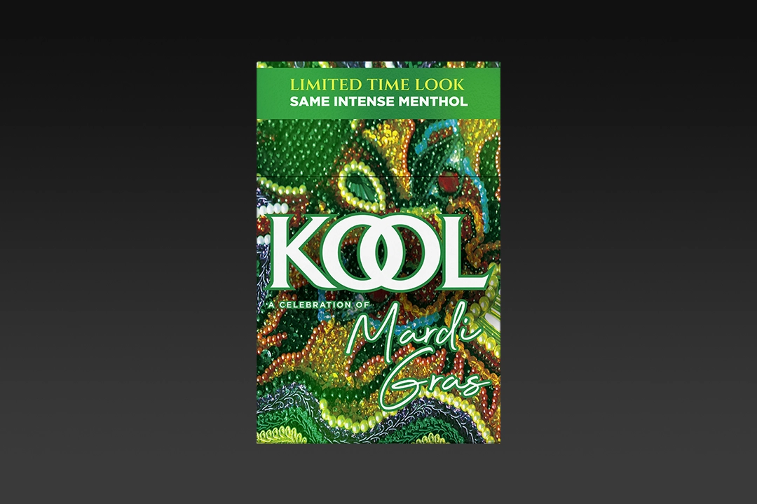 mardi gras KOOL cigarette pack